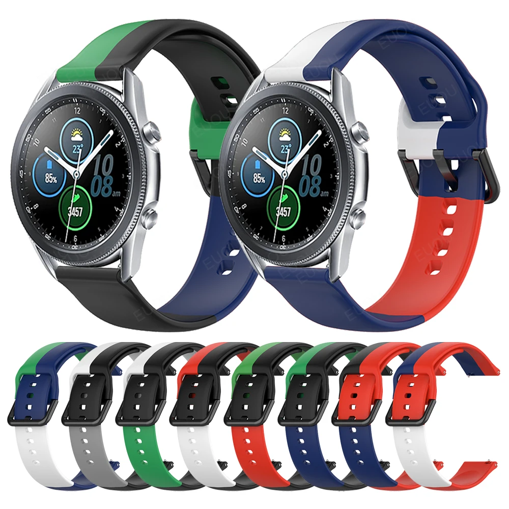 Silicone Strap For Samsung Galaxy Watch Active 2 44mm 40mm/GalaxyWatch 3 45mm 41mm/46mm 42mm/Wrist Band Color contrast Watchband
Silicone Strap For Samsung Galaxy Watch Active 2 44mm 40mm/GalaxyWatch 3 45mm 41mm/46mm 42mm/Wrist Band Color contrast Watchband