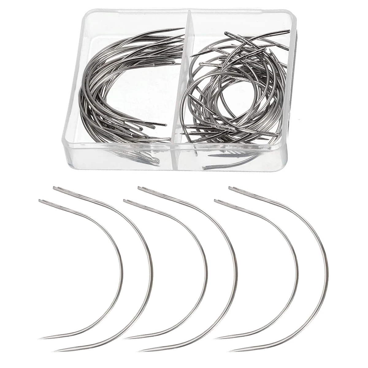 5Box C Curved Wig Making Pins Needles Set For Secure Hair Weaving Wig Making Blocking Knitting Tools
5Box C Curved Wig Making Pins Needles Set For Secure Hair Weaving Wig Making Blocking Knitting Tools