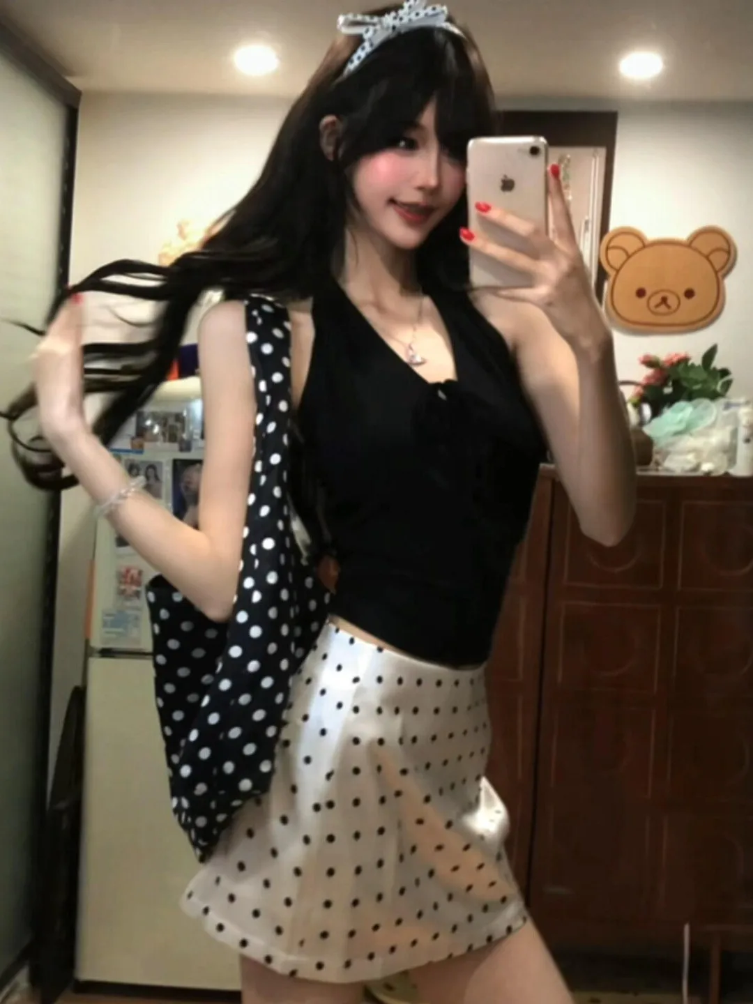 Unique Halter Top Polka Dot Skirt Two Piece Set Korean Style Summer Fashion Comfortable Cotton Blend Short Sleeve V Neck
Unique Halter Top Polka Dot Skirt Two Piece Set Korean Style Summer Fashion Comfortable Cotton Blend Short Sleeve V Neck