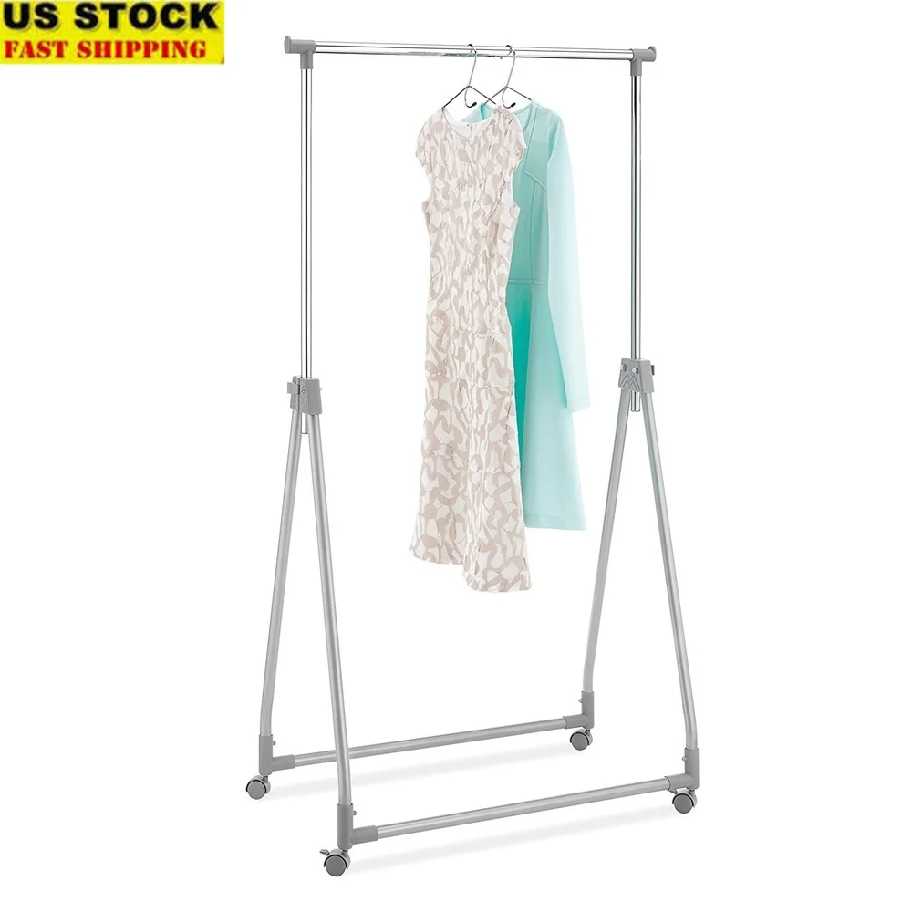 Durable Foldable Rolling Garment Rack Height Adjustable Metal Storage Solution Easy Assembly Portable Clothes Organizer with
Durable Foldable Rolling Garment Rack Height Adjustable Metal Storage Solution Easy Assembly Portable Clothes Organizer with