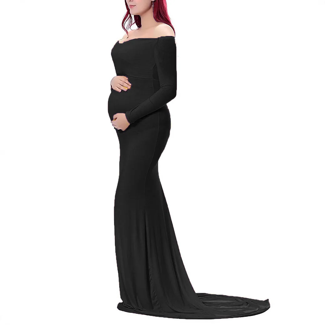 European & American Women's Maternity Photoshoot Dress - Round Neck Silk Cotton Maxi Gown with Train Photography Pregnancy
European & American Women's Maternity Photoshoot Dress - Round Neck Silk Cotton Maxi Gown with Train Photography Pregnancy