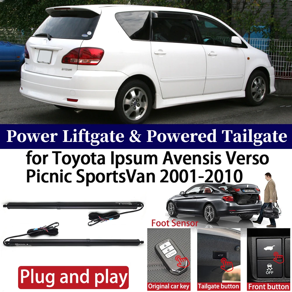 ZhuCamX for Toyota Ipsum Avensis Verso Picnic SportsVan 2001-2010 Car Power Liftgate Automatic One-Click Powered Tailgate Strut
ZhuCamX for Toyota Ipsum Avensis Verso Picnic SportsVan 2001-2010 Car Power Liftgate Automatic One-Click Powered Tailgate Strut