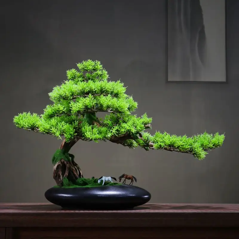 Simulation Bonsai Ornaments Creative Root Carving Welcoming Pine Luohansong Green Planting Home Living Room Office Decorations
Simulation Bonsai Ornaments Creative Root Carving Welcoming Pine Luohansong Green Planting Home Living Room Office Decorations