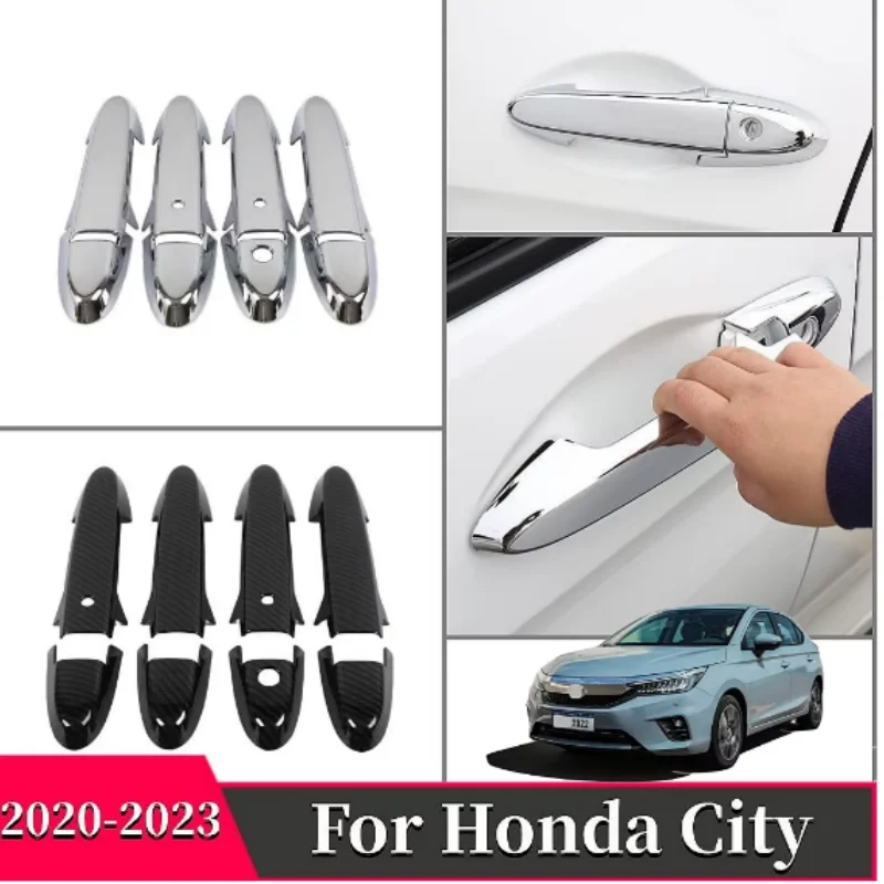 For Honda City 2020 2021 2022 2023 Decoration Accessories ABS Chrome Carbon fiber Car Side Door Handle Decor Sticker Cover Trim
For Honda City 2020 2021 2022 2023 Decoration Accessories ABS Chrome Carbon fiber Car Side Door Handle Decor Sticker Cover Trim