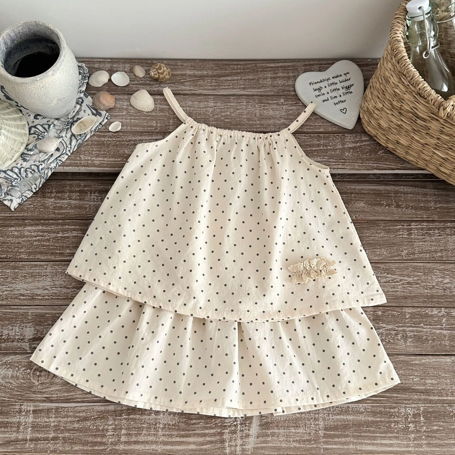 2026 Summer Baby Girls Clothes Sets 0-3Y Girls Cute Dots Camisole Sleeveless Sling Tops And Skirts Two Piece Set Toddler Outfits
2026 Summer Baby Girls Clothes Sets 0-3Y Girls Cute Dots Camisole Sleeveless Sling Tops And Skirts Two Piece Set Toddler Outfits