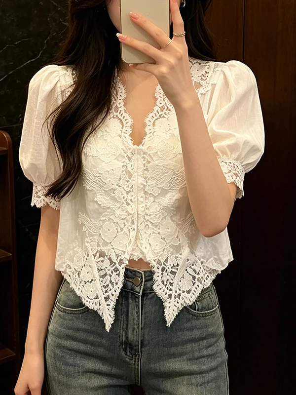 plus Size Lace Shirt Women's Summer New Lightweight Casual Loose Meat Covering Top Fashionable Breathable Korean Style Short ...
plus Size Lace Shirt Women's Summer New Lightweight Casual Loose Meat Covering Top Fashionable Breathable Korean Style Short ...