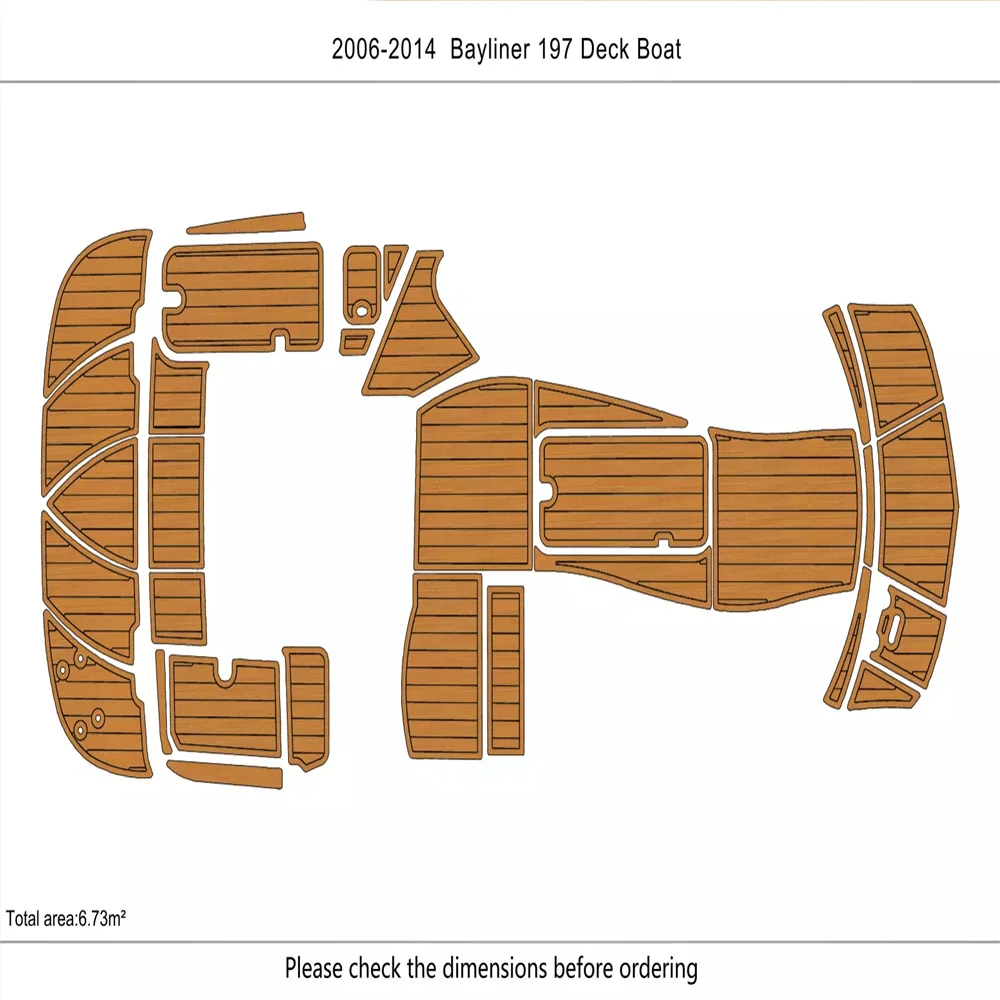 2006-2014 Bayliner 197 Cockpit Swim platform 1/4"6mm EVA foam faux floor Marine Flooring Teak Yacht boat marine accessories
2006-2014 Bayliner 197 Cockpit Swim platform 1/4"6mm EVA foam faux floor Marine Flooring Teak Yacht boat marine accessories