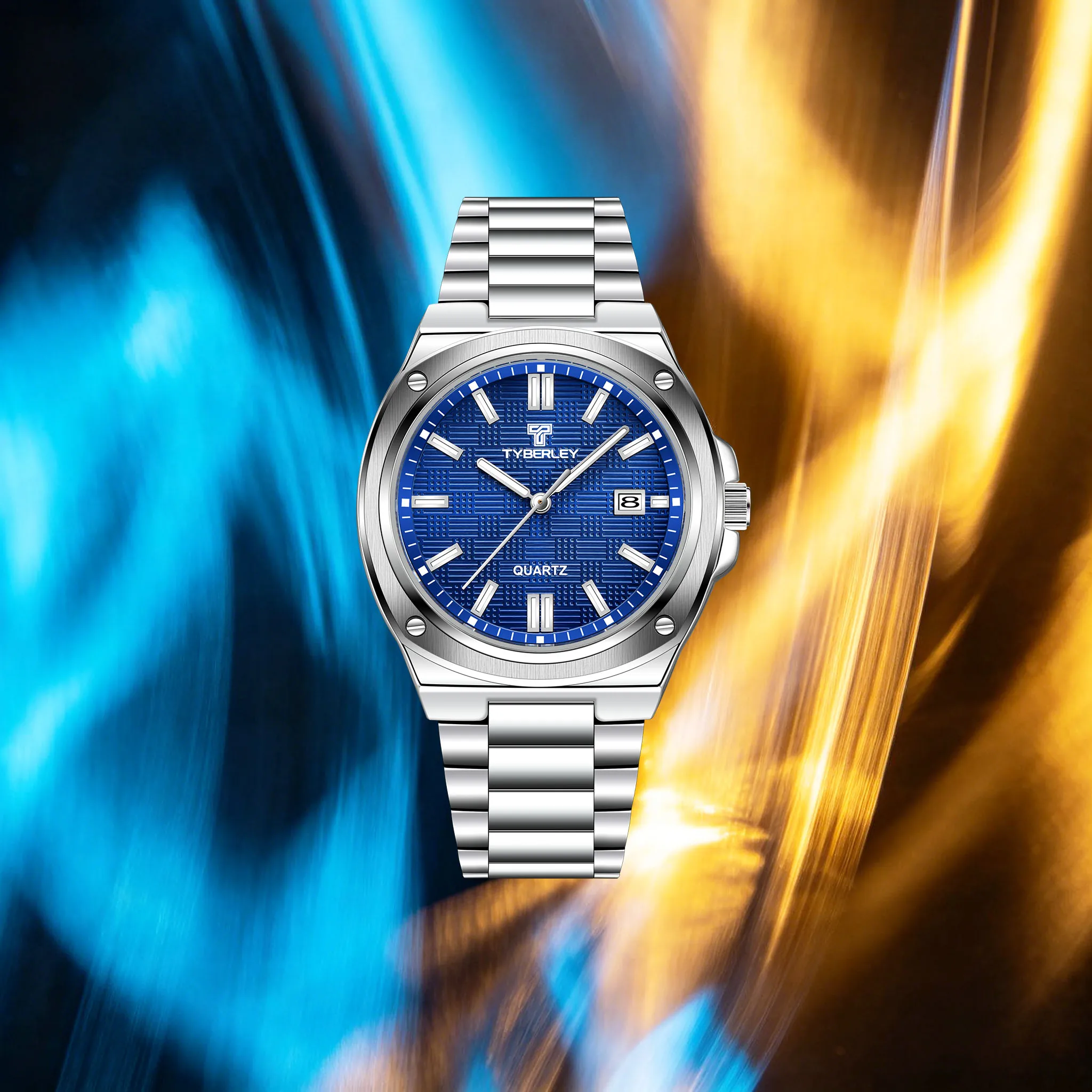 TYBERLEY Premium Demeanor Luxury Men's Quartz Watch Multi-Scene Versatile Stainless Steel Hardlex Luminous Calendar Diving Watch
TYBERLEY Premium Demeanor Luxury Men's Quartz Watch Multi-Scene Versatile Stainless Steel Hardlex Luminous Calendar Diving Watch