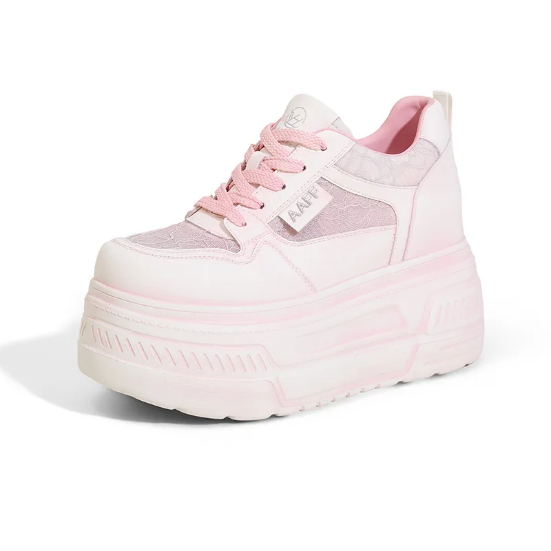 Women's Mesh Dad Shoes Thick Bottom Platform Sneakers Spring Summer 10CM Casual High Heel Sport Shoes Breathable Pearl Loafers
Women's Mesh Dad Shoes Thick Bottom Platform Sneakers Spring Summer 10CM Casual High Heel Sport Shoes Breathable Pearl Loafers
