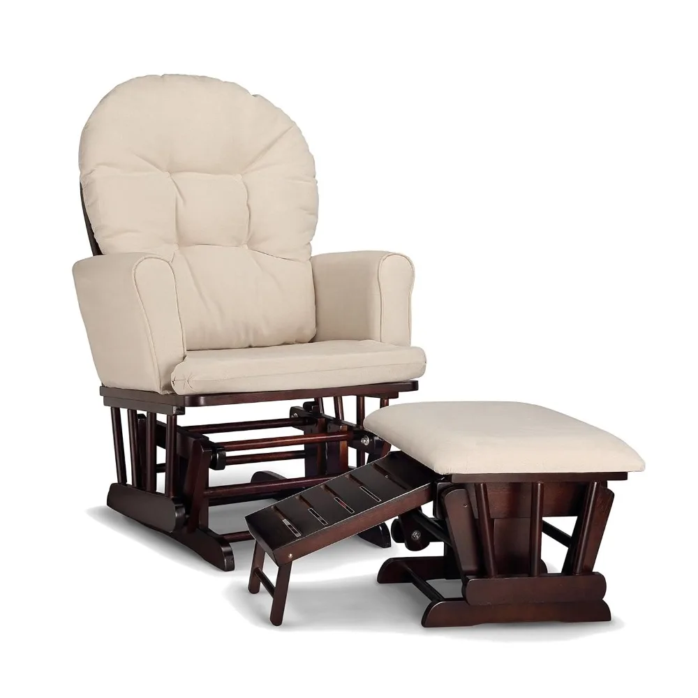 Graco Parker Semi-Upholstered Glider and Nursing Ottoman, Espresso/Beige Cleanable Upholstered Comfort Rocking Nursery Chair
Graco Parker Semi-Upholstered Glider and Nursing Ottoman, Espresso/Beige Cleanable Upholstered Comfort Rocking Nursery Chair