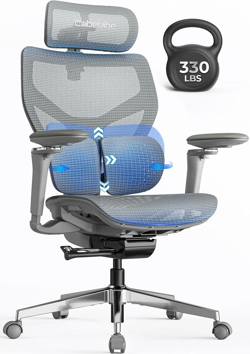 Office Chair with Lumbar Support - Over 10 Hours Sitting Comfortable, Mesh Big and Tall Home Computer Desk Chairs, 4D Headrest,
Office Chair with Lumbar Support - Over 10 Hours Sitting Comfortable, Mesh Big and Tall Home Computer Desk Chairs, 4D Headrest,