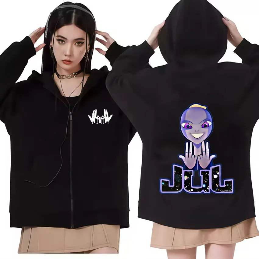 Jul French Rapper Album Merch Zipper Hoodie Mens Loose Clothing Hip-hop Sweatshirt Long Sleeve Unisex Fashion Design Coat Jacket
Jul French Rapper Album Merch Zipper Hoodie Mens Loose Clothing Hip-hop Sweatshirt Long Sleeve Unisex Fashion Design Coat Jacket