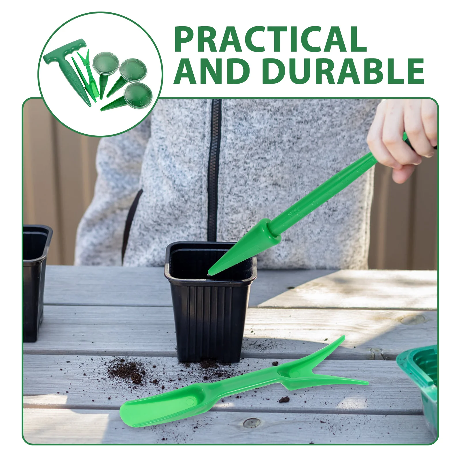 1 Set Of Garden Tool Kit Adjustable Seed Dispenser Portable Plastic Planter For Planting Sowing Gardening Supplies Hand
1 Set Of Garden Tool Kit Adjustable Seed Dispenser Portable Plastic Planter For Planting Sowing Gardening Supplies Hand