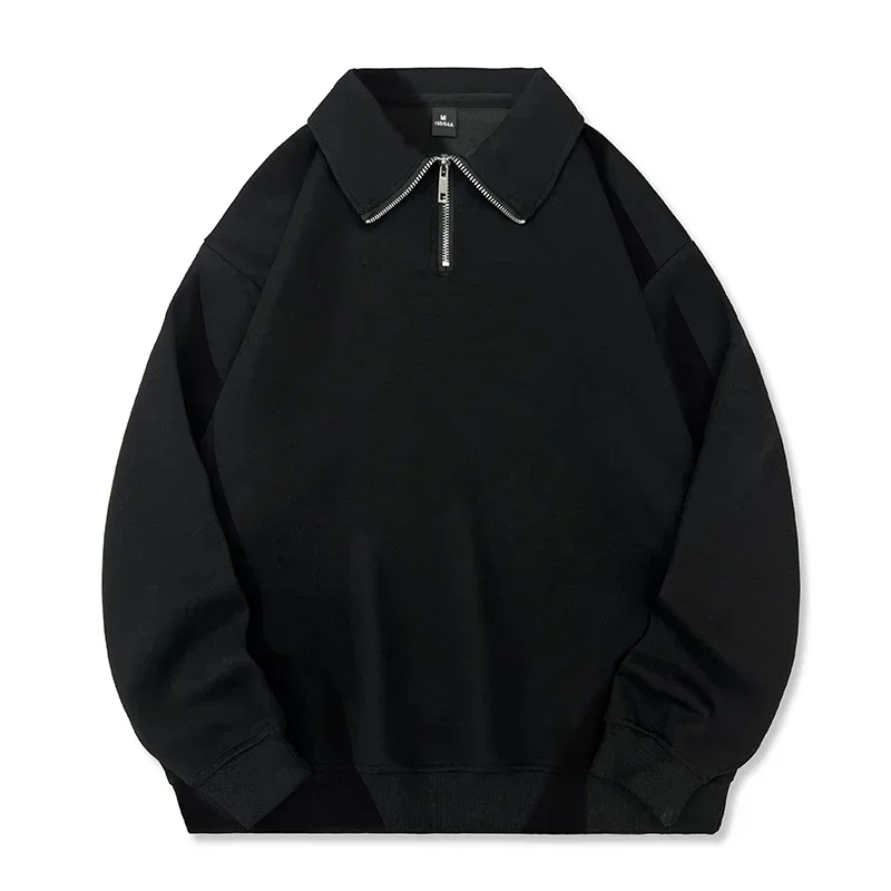 Autumn Winter Plus Plush Thick POLO Collar Solid Color Warm Pullover Fashionable Loose Comfortable Breathable Men's Warm Top 
Autumn Winter Plus Plush Thick POLO Collar Solid Color Warm Pullover Fashionable Loose Comfortable Breathable Men's Warm Top