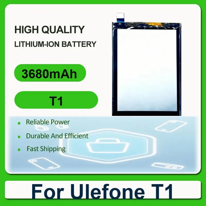 Сменный аккумулятор для мобильного телефона Ulefone T1 T1 3680 мАч
Сменный аккумулятор для мобильного телефона Ulefone T1 T1 3680 мАч