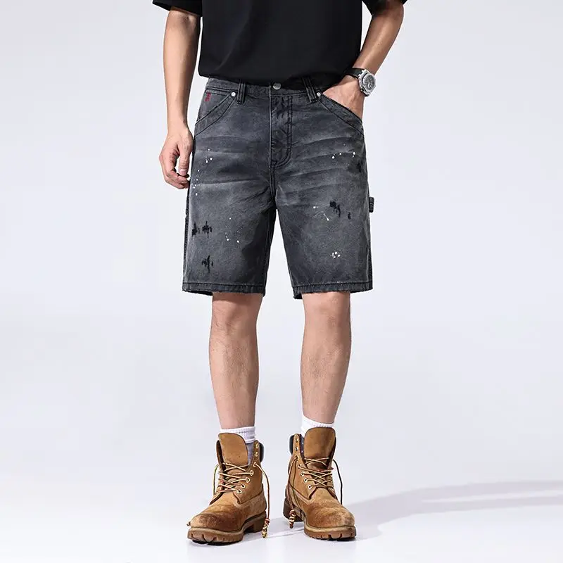 JXN2035 Summer new splash ink work shorts men loose big yards cotton straight five trousers American casual
JXN2035 Summer new splash ink work shorts men loose big yards cotton straight five trousers American casual