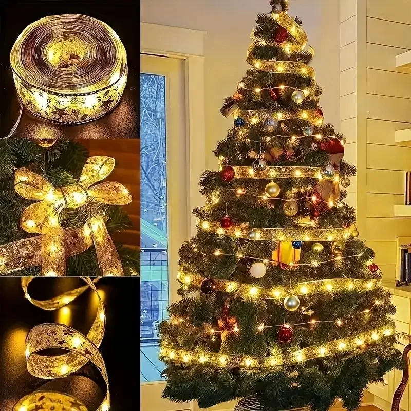 Рождественская лента 1/2/5/10 м, сказочная световая гирлянда, веселые рождественские украшения для дома, рождественские праздники, подарки Navidad, Новый год 2025
Рождественская лента 1/2/5/10 м, сказочная световая гирлянда, веселые рождественские украшения для дома, рождественские праздники, подарки Navidad, Новый год 2025
