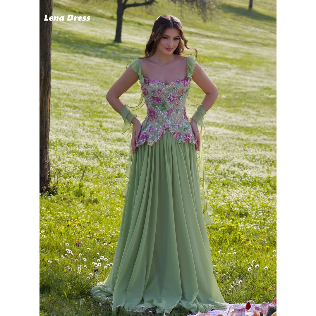 Lena Customized Woman Party Dresses for Special Occasions Floral Luxurious Evening Dresses Green Chiffon Formal & Evening Gowns
Lena Customized Woman Party Dresses for Special Occasions Floral Luxurious Evening Dresses Green Chiffon Formal & Evening Gowns