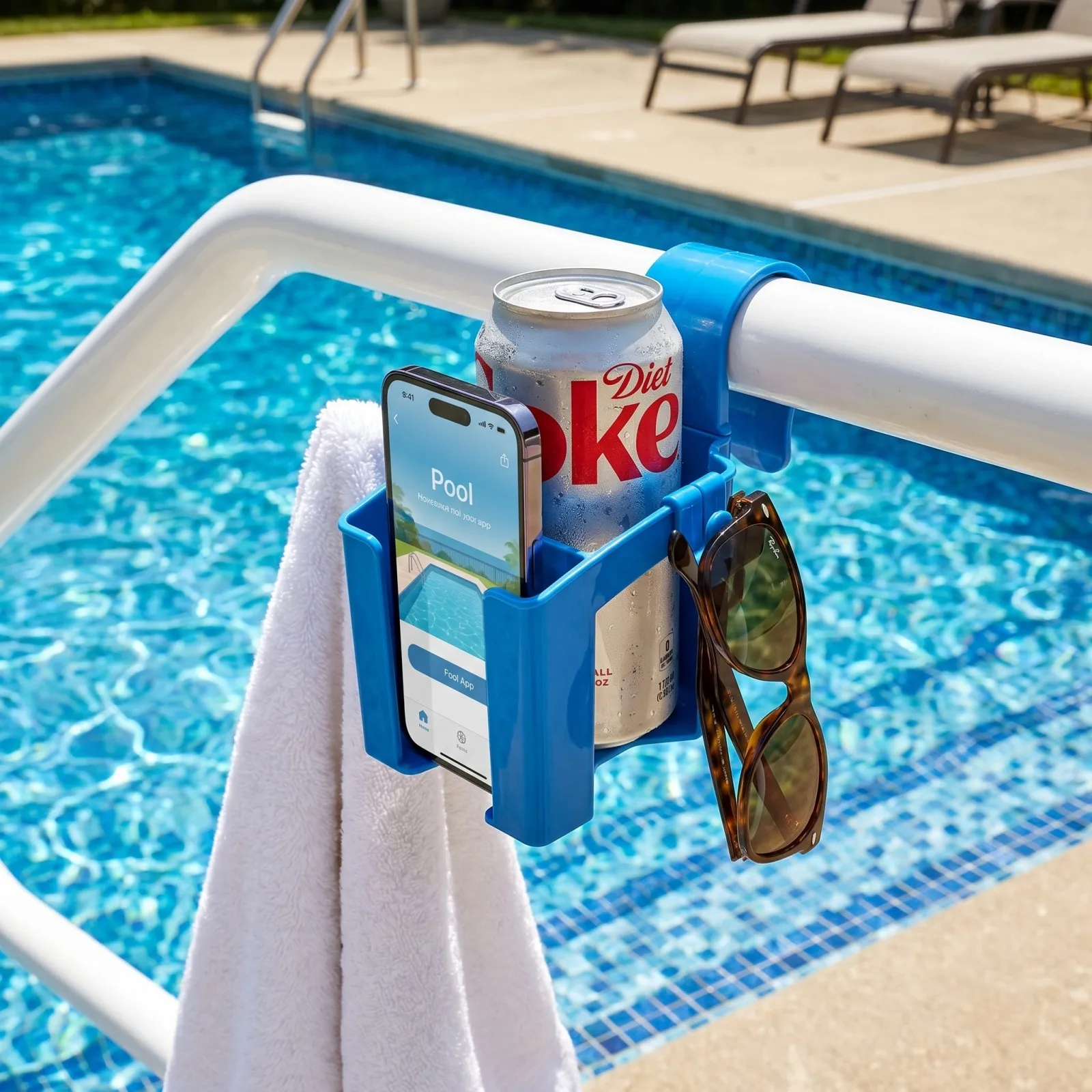 Poolside Storage Basket, Towel Drink Pool Toy Organizer Box, Swimming Pool Accessories with Hooks, Convenient Pool Gear Holder
Poolside Storage Basket, Towel Drink Pool Toy Organizer Box, Swimming Pool Accessories with Hooks, Convenient Pool Gear Holder