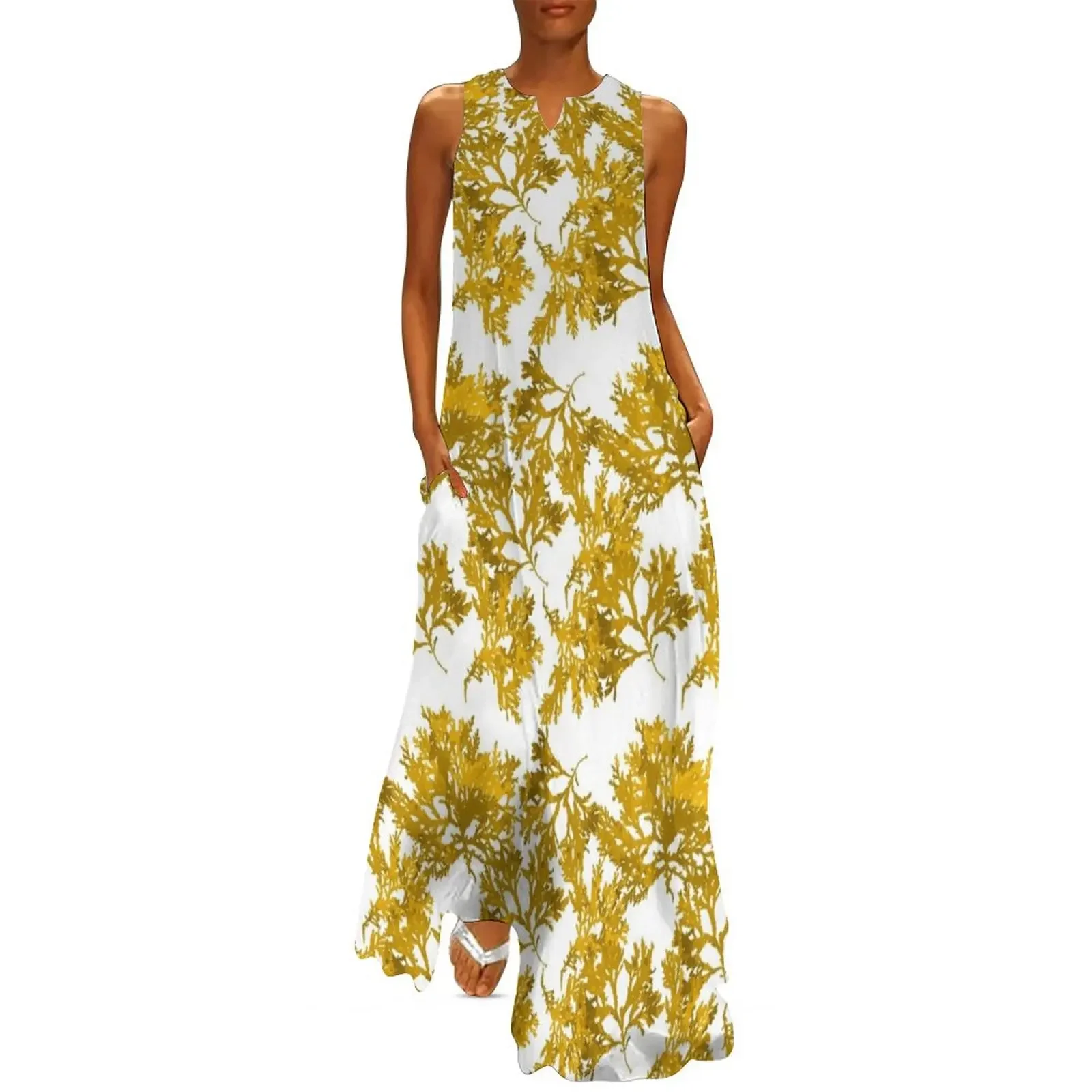 Gold Seaweed Art Long Dress sexy short dresses daring summer dresses for women 2025 Dress
Gold Seaweed Art Long Dress sexy short dresses daring summer dresses for women 2025 Dress