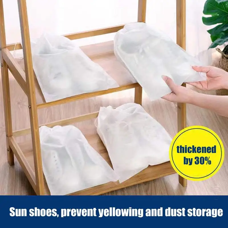 Shoe Dust Bags 50Pcs Portable Shoe Storage Bag Non-woven Storage Pouch With Drawstring For Shoes Boots Cloth Dust Travel Cover
Shoe Dust Bags 50Pcs Portable Shoe Storage Bag Non-woven Storage Pouch With Drawstring For Shoes Boots Cloth Dust Travel Cover