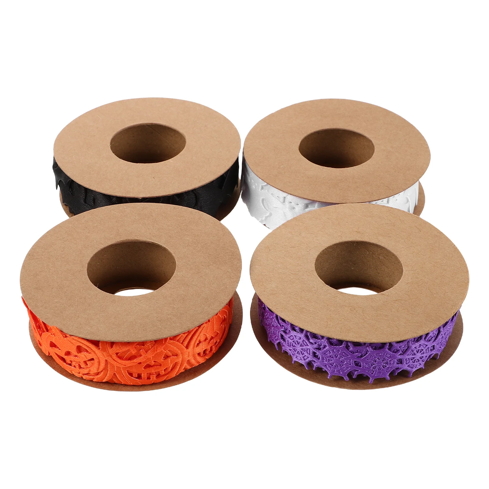 4Pcs Halloween Craft Ribbon Set Ghost Bat Pumpkin Spiderweb Decorative Ribbon for Gift Decor Wreath Making
4Pcs Halloween Craft Ribbon Set Ghost Bat Pumpkin Spiderweb Decorative Ribbon for Gift Decor Wreath Making
