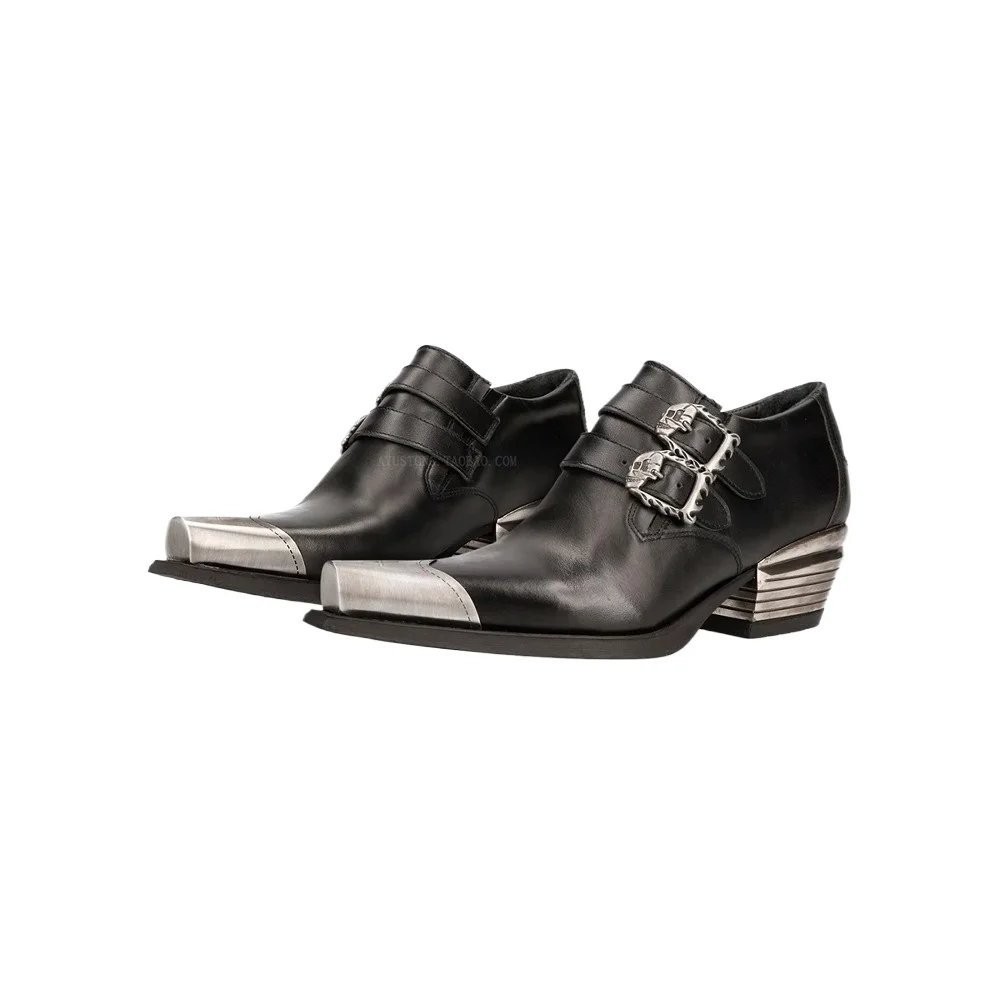 Fashion Loafers Shoes For Men Luxury Handmade Slip On Skull Buckle Strap Punk Men's Leather Shoes Formal Dress Shoes
Fashion Loafers Shoes For Men Luxury Handmade Slip On Skull Buckle Strap Punk Men's Leather Shoes Formal Dress Shoes