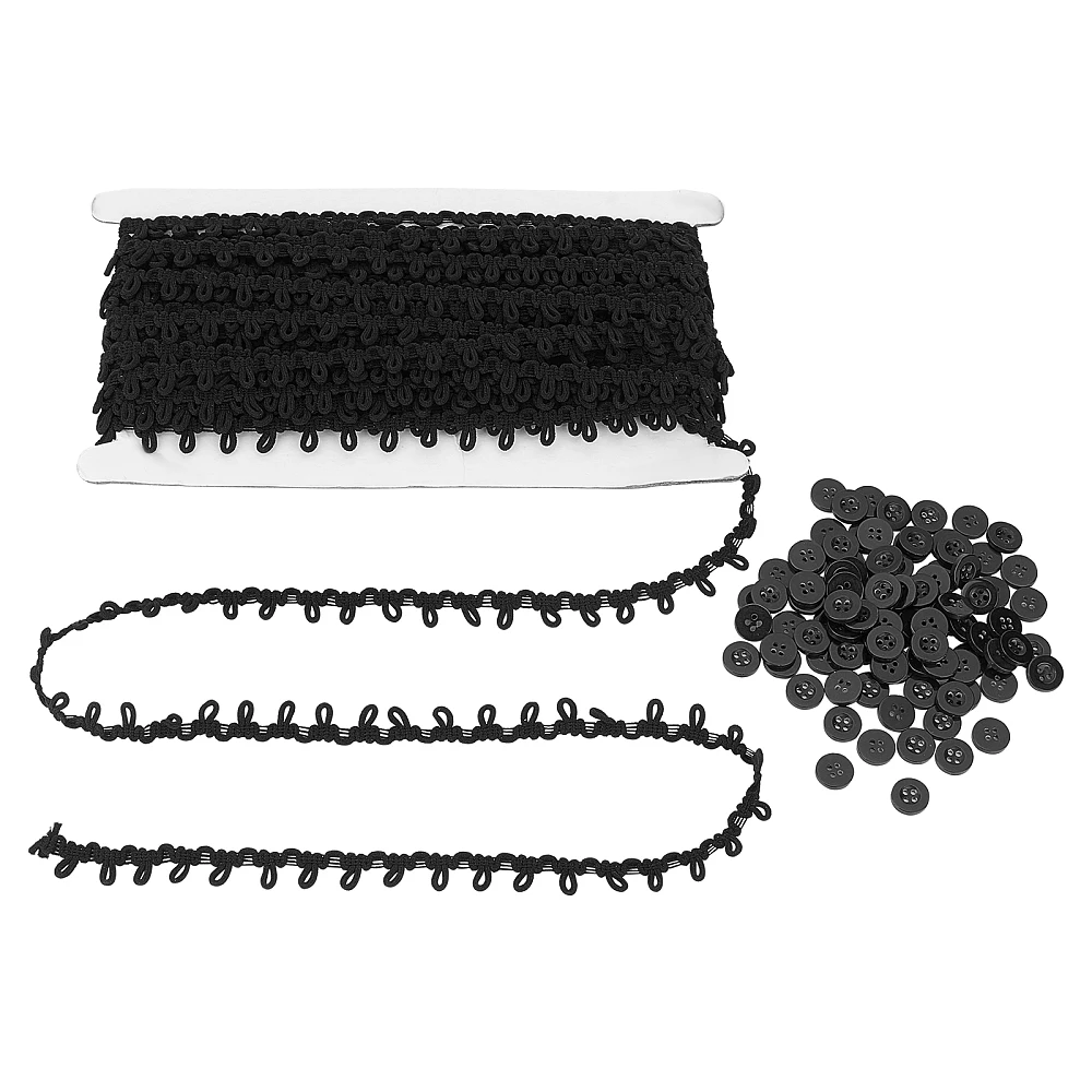 DIY Kits Including Chinlon Elastic Force Lace Trim Cotton String Threads and Resin Buttons
DIY Kits Including Chinlon Elastic Force Lace Trim Cotton String Threads and Resin Buttons