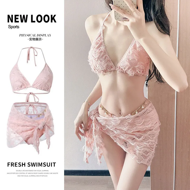2025 Sexy Backless Bikini Set 3pcs Swimwear Hollow out Thin Design Beach Dresses Spring Summer Suit for Women Girls Gifts
2025 Sexy Backless Bikini Set 3pcs Swimwear Hollow out Thin Design Beach Dresses Spring Summer Suit for Women Girls Gifts