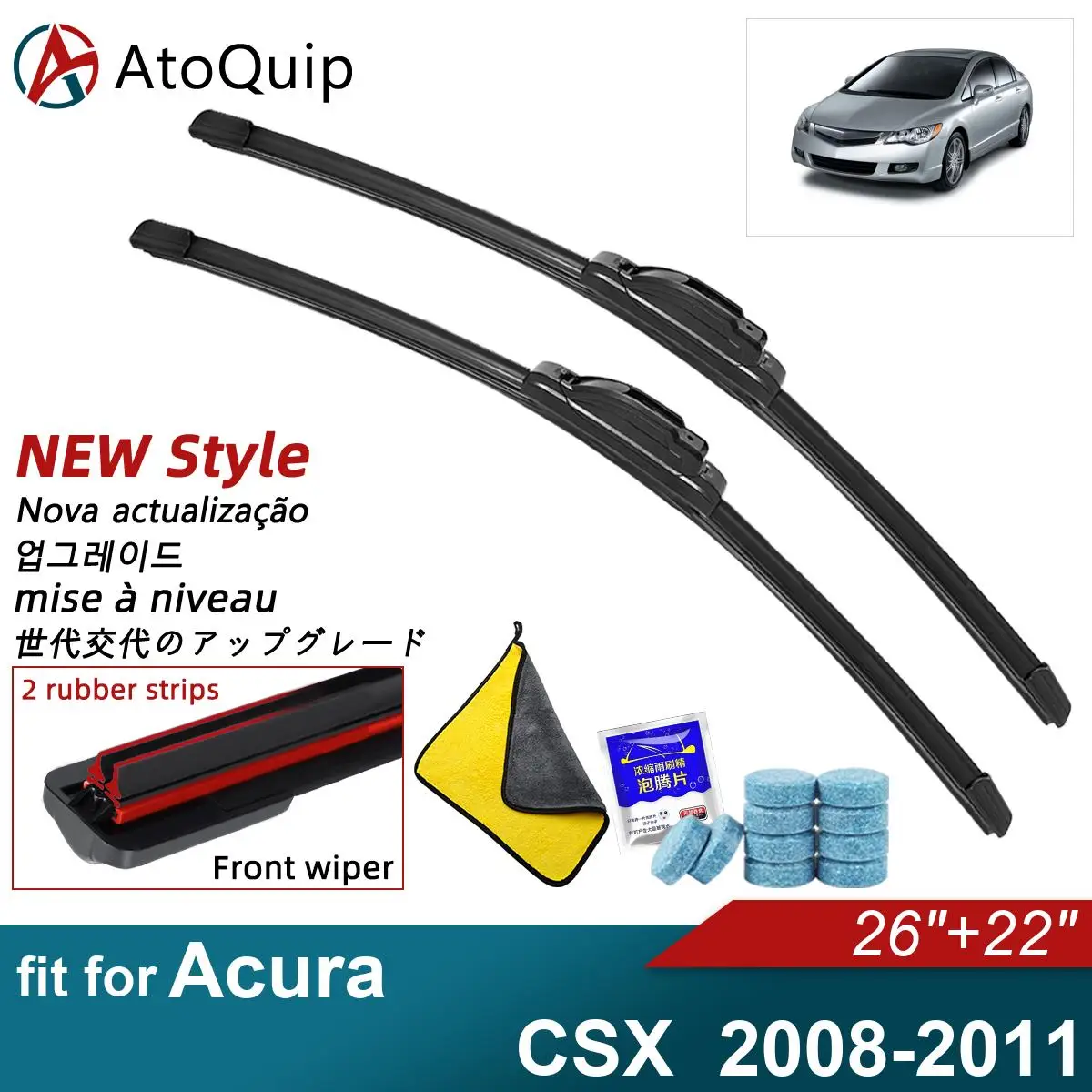 Аксессуары для Acura CSX, щетки стеклоочистителя из мягкой резины, автомобильный передний лобовой экран 2008 2009 2010
Аксессуары для Acura CSX, щетки стеклоочистителя из мягкой резины, автомобильный передний лобовой экран 2008 2009 2010