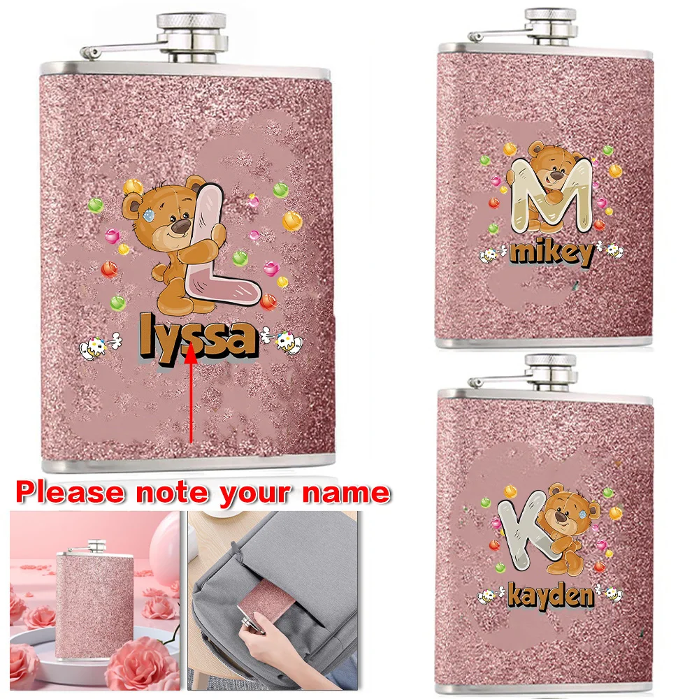 Customized Name 8oz Stainless Steel Hip Flask Flash PU Hip Flask Metal Wine Pot Leakproof Portable Vodka Flagon Pocket Drinker
Customized Name 8oz Stainless Steel Hip Flask Flash PU Hip Flask Metal Wine Pot Leakproof Portable Vodka Flagon Pocket Drinker