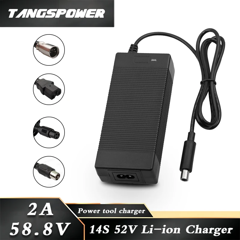 58.8V 2A Lithium Battery Charger For Kugoo G1 Kirin G3 janobike x20 14Series 52V Li-ion Battery Pack Fast Charging High quality
58.8V 2A Lithium Battery Charger For Kugoo G1 Kirin G3 janobike x20 14Series 52V Li-ion Battery Pack Fast Charging High quality