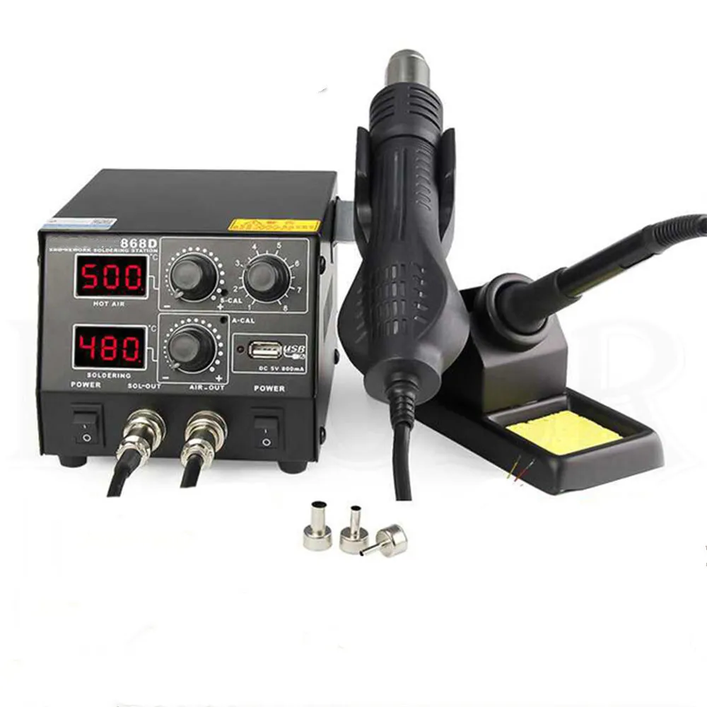 GORDAK 868D Constant Temperature Heat Gun Electricity Soldering Iron Desoldering Station Ceramic Heater 50W
GORDAK 868D Constant Temperature Heat Gun Electricity Soldering Iron Desoldering Station Ceramic Heater 50W