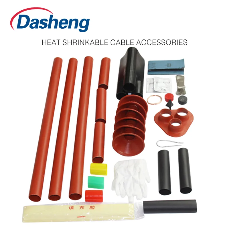 Heat Shrink Termination Kit Heat Shrinkable Cables Accessories Outdoor 3cores Cable Joint 11KV
Heat Shrink Termination Kit Heat Shrinkable Cables Accessories Outdoor 3cores Cable Joint 11KV