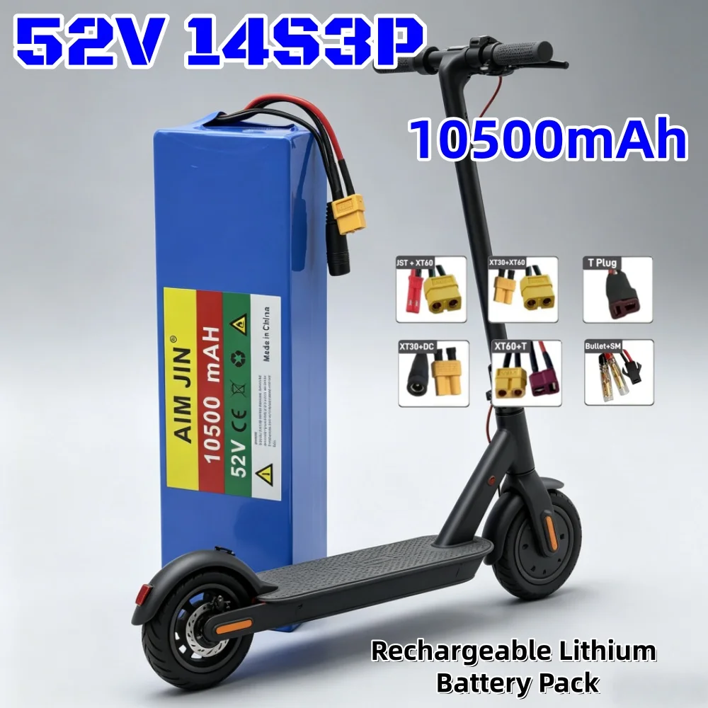 52V 14S3P 10500mAh 18650 Rechargeable Li-ion Battery Pack 1000W Suitable for Balance Cars Electric Scooters Tricycles
52V 14S3P 10500mAh 18650 Rechargeable Li-ion Battery Pack 1000W Suitable for Balance Cars Electric Scooters Tricycles
