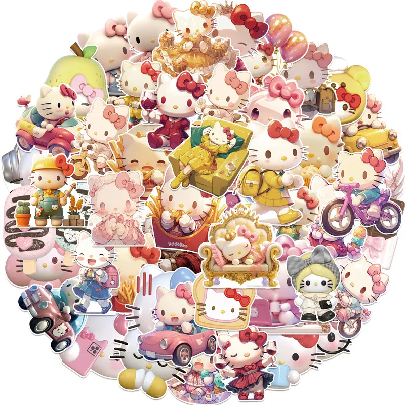 10/30/50PCS Cute 3D Vision Hellokitty Cartoon Sticker DIY Phone Laptop Luggage Skateboard Graffiti Decals Fun for Kid Toys
10/30/50PCS Cute 3D Vision Hellokitty Cartoon Sticker DIY Phone Laptop Luggage Skateboard Graffiti Decals Fun for Kid Toys