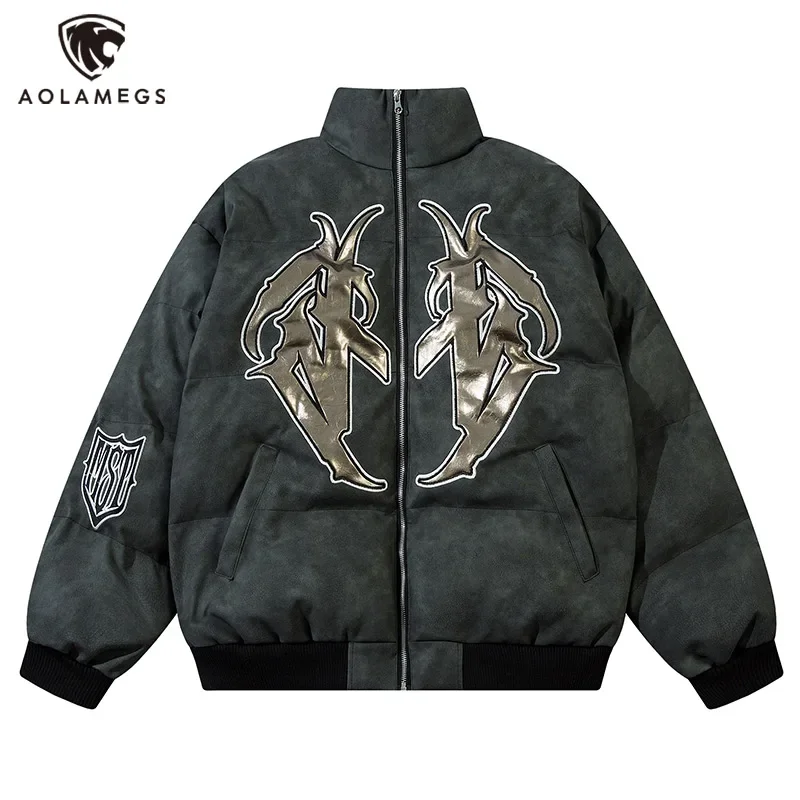 Men Parkas Hip Hop Punk Y2K PU Leather Coats Embroidered Casual Thicken Warm Streetwear Gothic Vintage Oversized Cotton Clothes
Men Parkas Hip Hop Punk Y2K PU Leather Coats Embroidered Casual Thicken Warm Streetwear Gothic Vintage Oversized Cotton Clothes