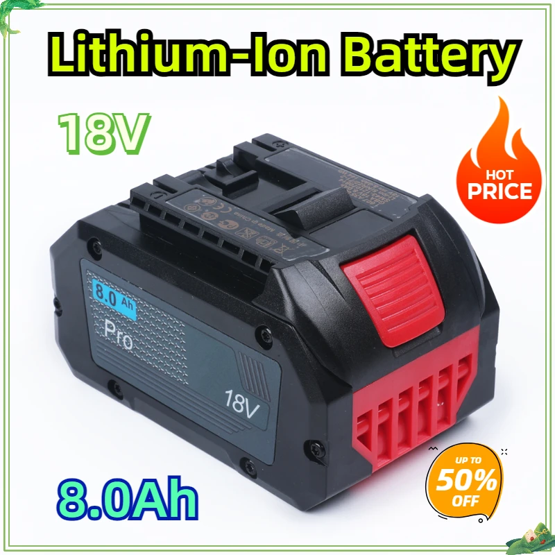 For GBA18V80 Akku for Bosch 18 Volt MAX Cordless Power Tool DrillsTwo Packs 18V 8.0Ah Lithium-Ion Battery
For GBA18V80 Akku for Bosch 18 Volt MAX Cordless Power Tool DrillsTwo Packs 18V 8.0Ah Lithium-Ion Battery