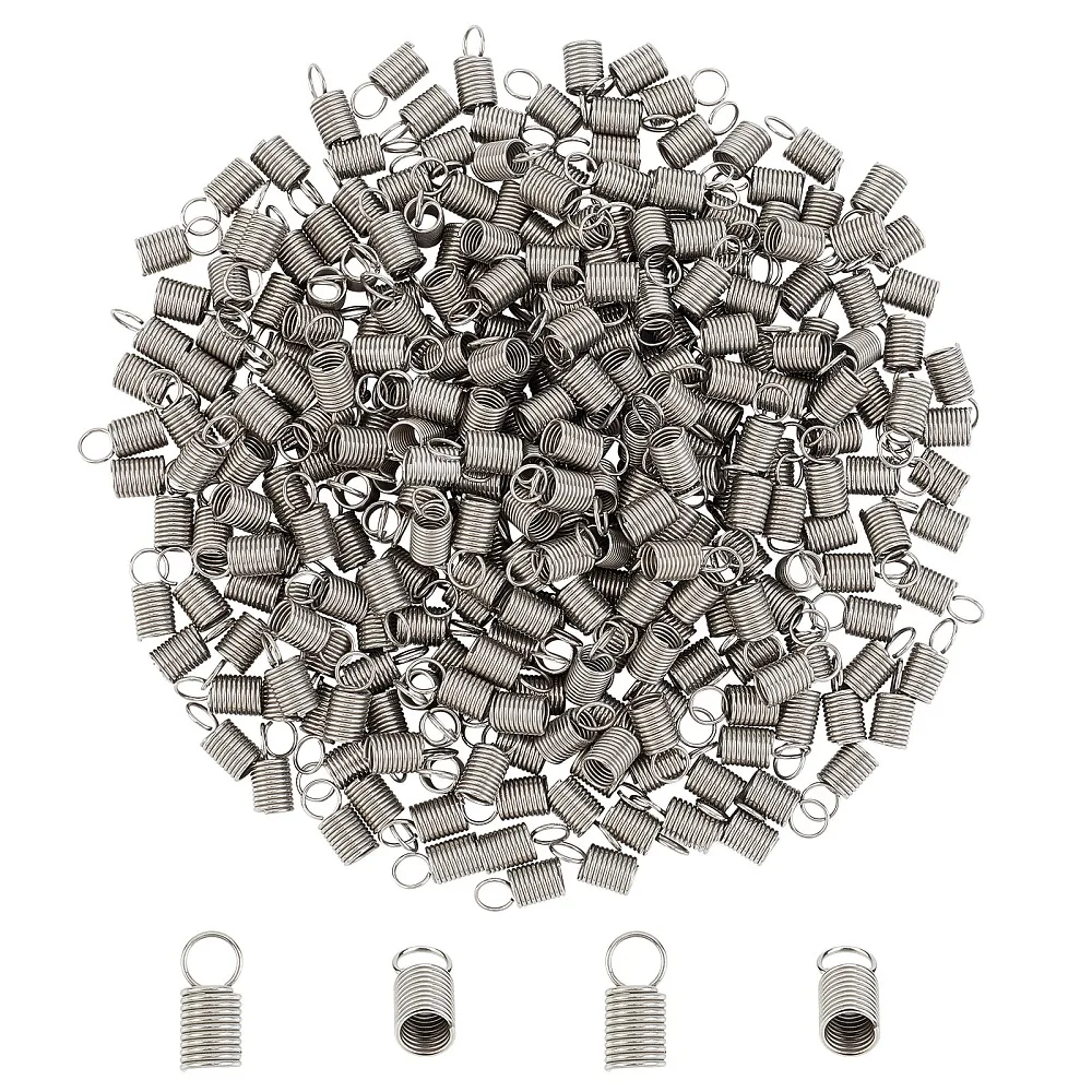 304 Stainless Steel Terminators Coil Cord Ends Stainless Steel Color 13x6mm Hole: 4.5mm Inner Diameter: 4.5mm 300pcs/box
304 Stainless Steel Terminators Coil Cord Ends Stainless Steel Color 13x6mm Hole: 4.5mm Inner Diameter: 4.5mm 300pcs/box