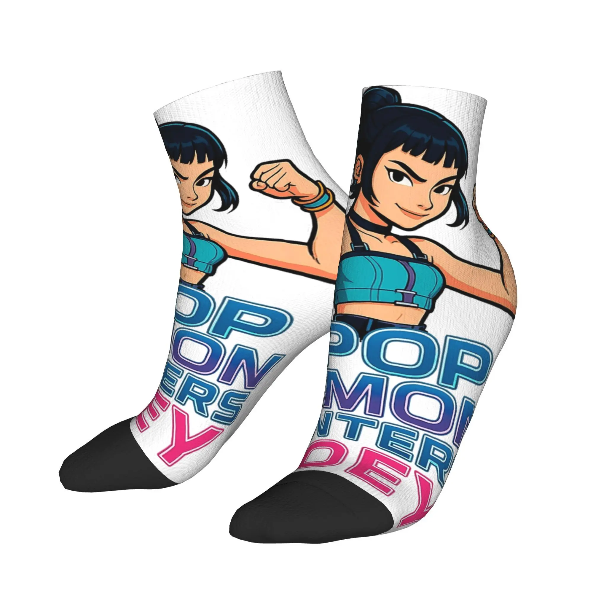 K-Pop Demon Hunters art Zoey носки до щиколотки модные дышащие повседневные носки летние велосипедные противоскользящие носки для мужчин подарок на день рождения 
K-Pop Demon Hunters art Zoey носки до щиколотки модные дышащие повседневные носки летние велосипедные противоскользящие носки для мужчин подарок на день рождения