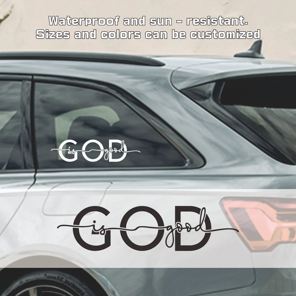 2pcs God Is Good Christian Car Sticker Decal for Bumper Windshield Window Hood Auto Vehicle Vinyl Decor
2pcs God Is Good Christian Car Sticker Decal for Bumper Windshield Window Hood Auto Vehicle Vinyl Decor