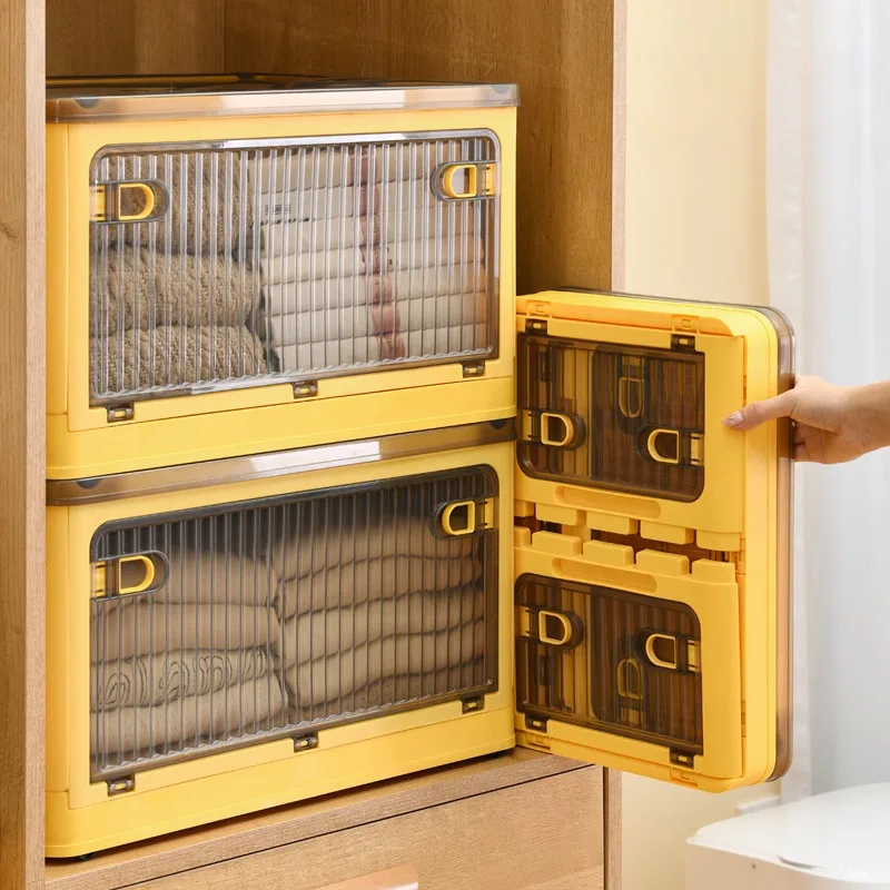 Foldable Storage Box with Wheels Large Capacity for Books Toys Snacks and More Stackable and Clear Plastic Closet Organizer Bin
Foldable Storage Box with Wheels Large Capacity for Books Toys Snacks and More Stackable and Clear Plastic Closet Organizer Bin