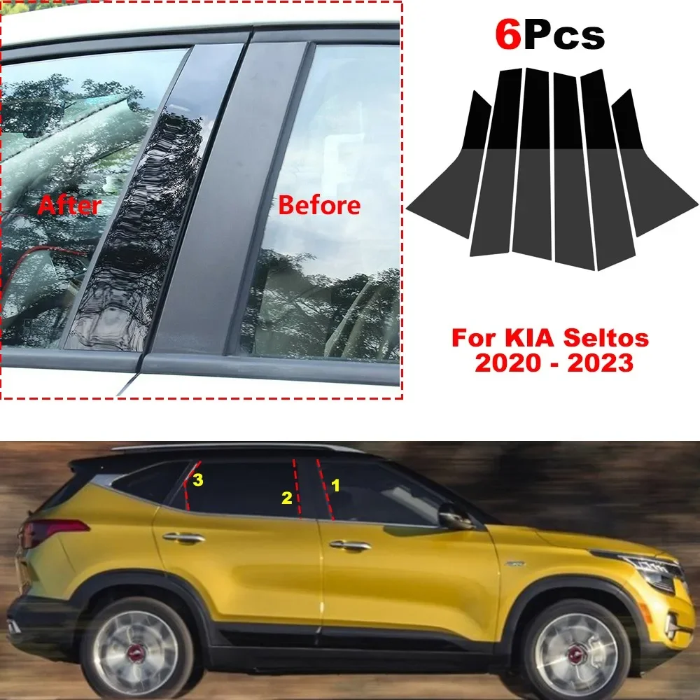 6Pcs Car Pillar Posts Door Window Molding Trim Cover Decoration Stickers Fit for KIA Seltos 2020 2021 2023 BC Column Sticker
6Pcs Car Pillar Posts Door Window Molding Trim Cover Decoration Stickers Fit for KIA Seltos 2020 2021 2023 BC Column Sticker