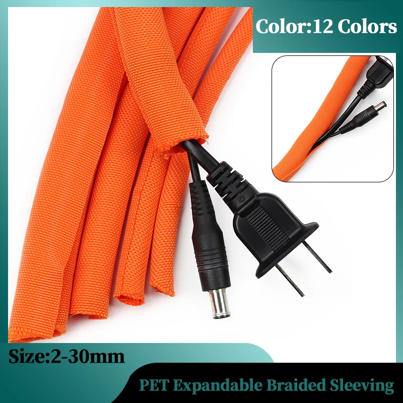 1-10M for Wires Orange Cable Sleeves Cable Mana Flame Retardant Expandable Braided Sleeving, Self-Wrapping Cable Management Tube
1-10M for Wires Orange Cable Sleeves Cable Mana Flame Retardant Expandable Braided Sleeving, Self-Wrapping Cable Management Tube