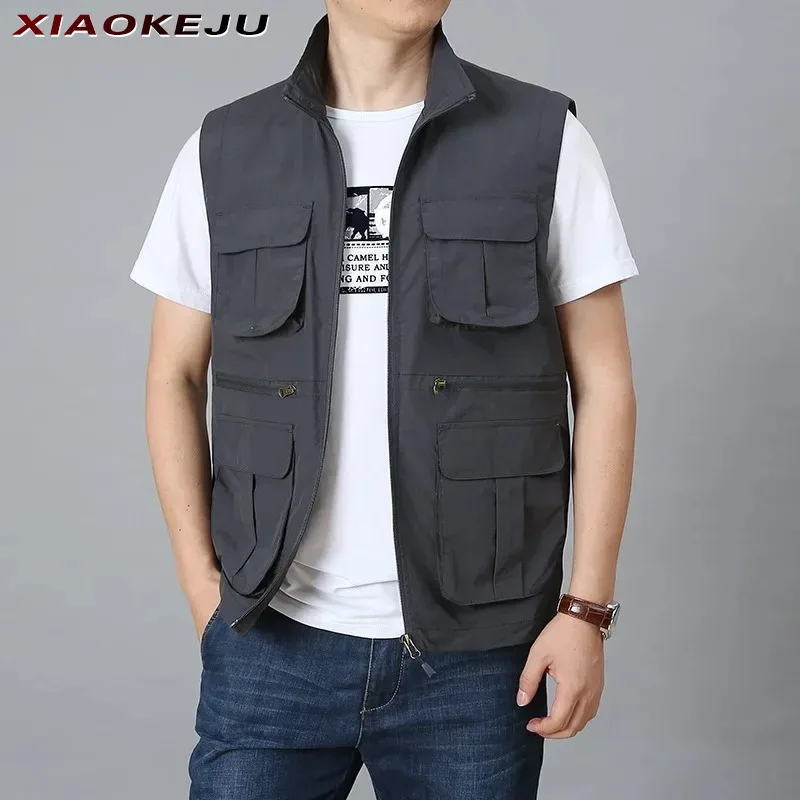 Motorcyclist Multi Large Summer Vest Men Pocket Waterproof Sleeveless Jacket Clothing Size Men's Windbreaker MAN Luxury Zip Work
Motorcyclist Multi Large Summer Vest Men Pocket Waterproof Sleeveless Jacket Clothing Size Men's Windbreaker MAN Luxury Zip Work