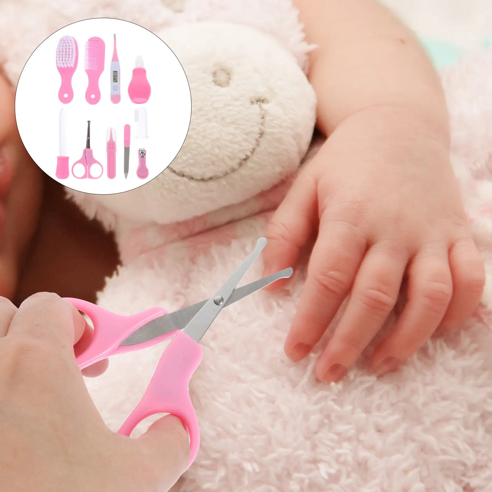 1Set Infant Grooming Kit High Grade Baby Nail Trimmer Set with Rounded Tips for Newborns Toddlers Moms Daily Home Travel Use
1Set Infant Grooming Kit High Grade Baby Nail Trimmer Set with Rounded Tips for Newborns Toddlers Moms Daily Home Travel Use