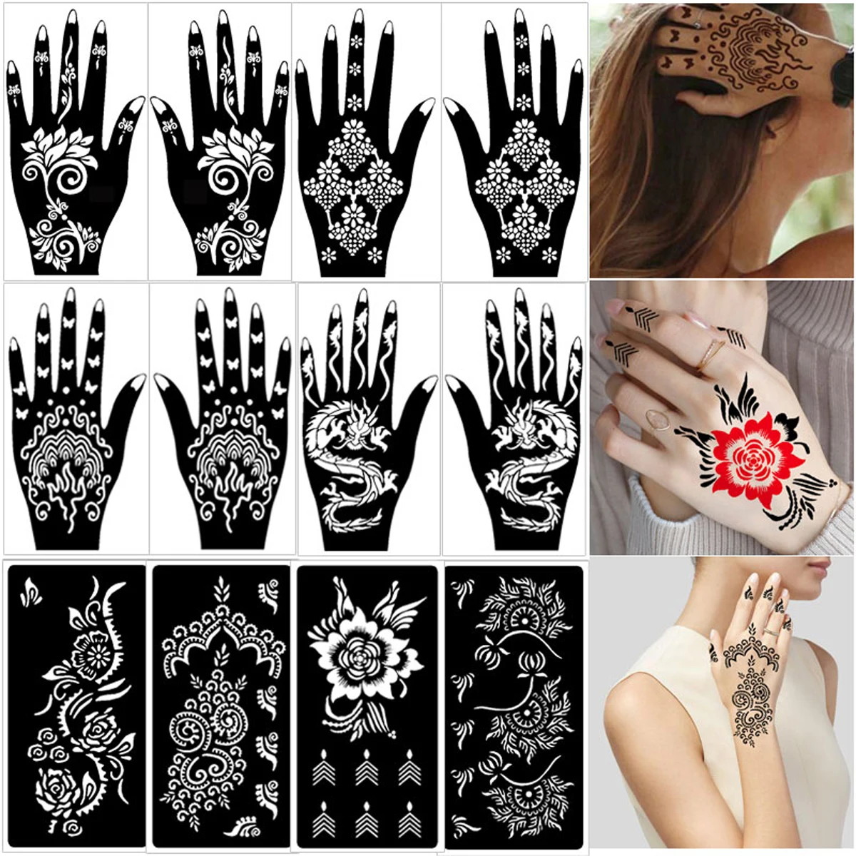 12 Tattoo Palm Templates for Airbrush Body Painting, Hollow Hand Shape Templates, Design Templates for Back of Hand Tattoos, Template Set
12 Tattoo Palm Templates for Airbrush Body Painting, Hollow Hand Shape Templates, Design Templates for Back of Hand Tattoos, Template Set