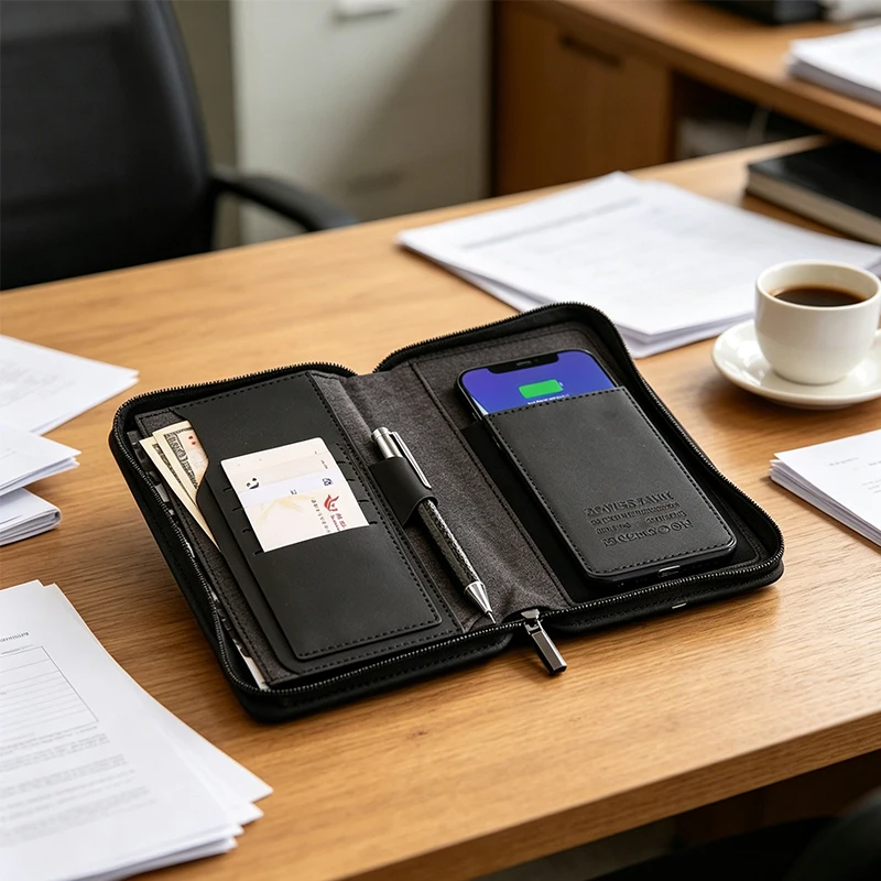 KAKAS Brand Fashion Zipper Wallet Men Women Long Billfold Wallet With 8000mah Wireless Charge Power Bank Luxury Wallets Purse
KAKAS Brand Fashion Zipper Wallet Men Women Long Billfold Wallet With 8000mah Wireless Charge Power Bank Luxury Wallets Purse