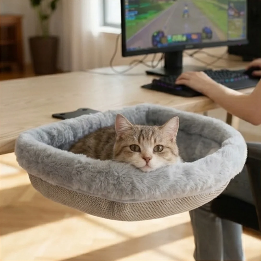 Adjustable Desk Mount Cat Hammock Perch Hanging Cat Bed Cozy Soft Plush Pet Sleeping Nest Indoor Cat Furniture for Cats
Adjustable Desk Mount Cat Hammock Perch Hanging Cat Bed Cozy Soft Plush Pet Sleeping Nest Indoor Cat Furniture for Cats