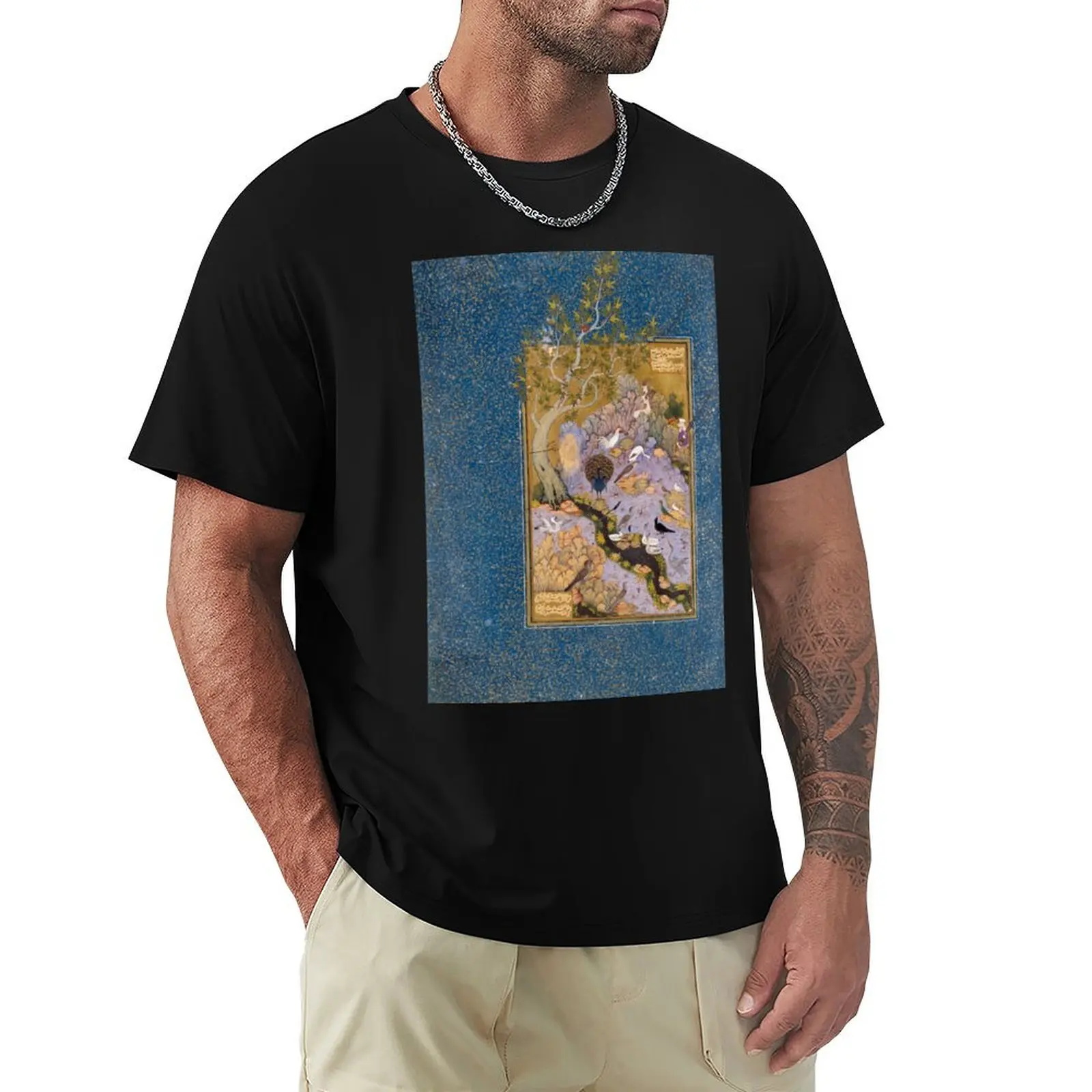 Persian miniature with hunting scene. T-Shirt plain custom t shirt anime t shirts Funny t-shirt men clothing
Persian miniature with hunting scene. T-Shirt plain custom t shirt anime t shirts Funny t-shirt men clothing